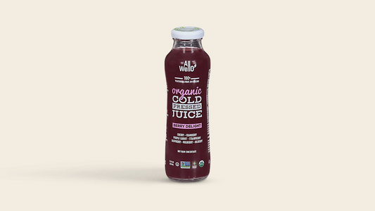 Alwello Organic Cold-Pressed Berry Delight Juice